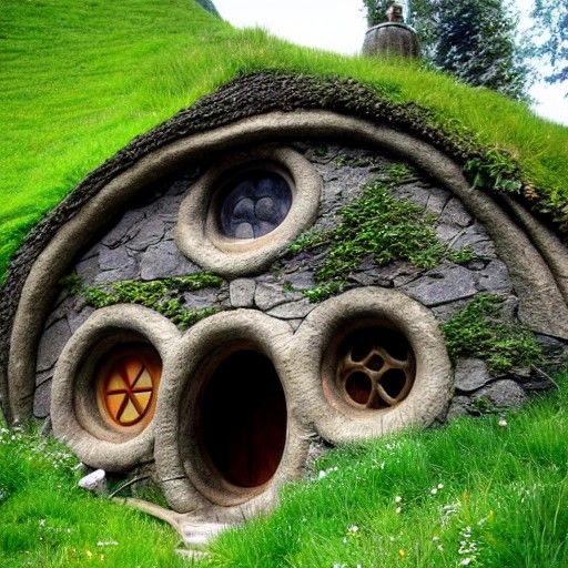 hobbits house - AI Generated Artwork - NightCafe Creator