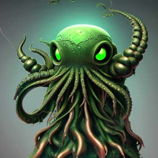 Cthulhu baby - AI Generated Artwork - NightCafe Creator