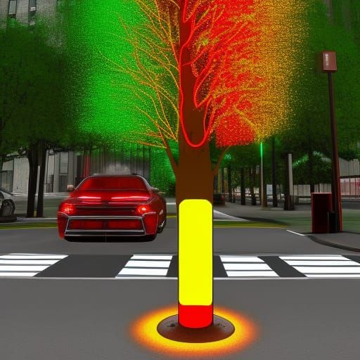 Jest 82 Fail The Traffic Light Tree AI Generated Artwork