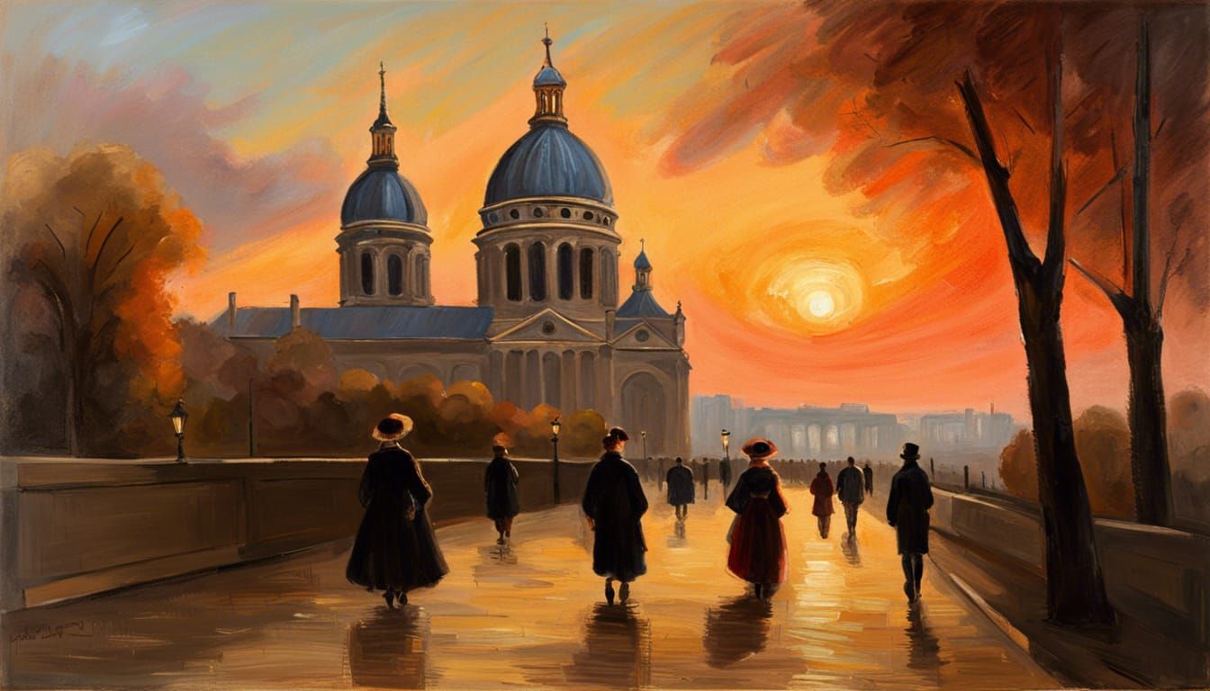 Seine at Sunset  by @jimdittmer