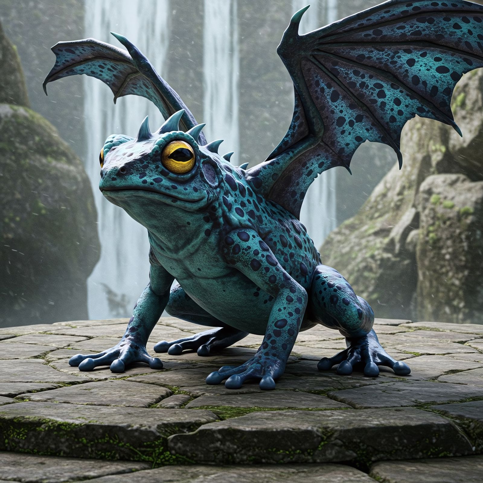 Speckled Blue Dragon Frog