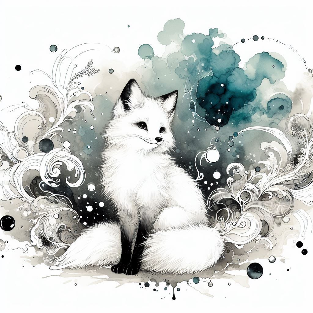 Adorable White Fox