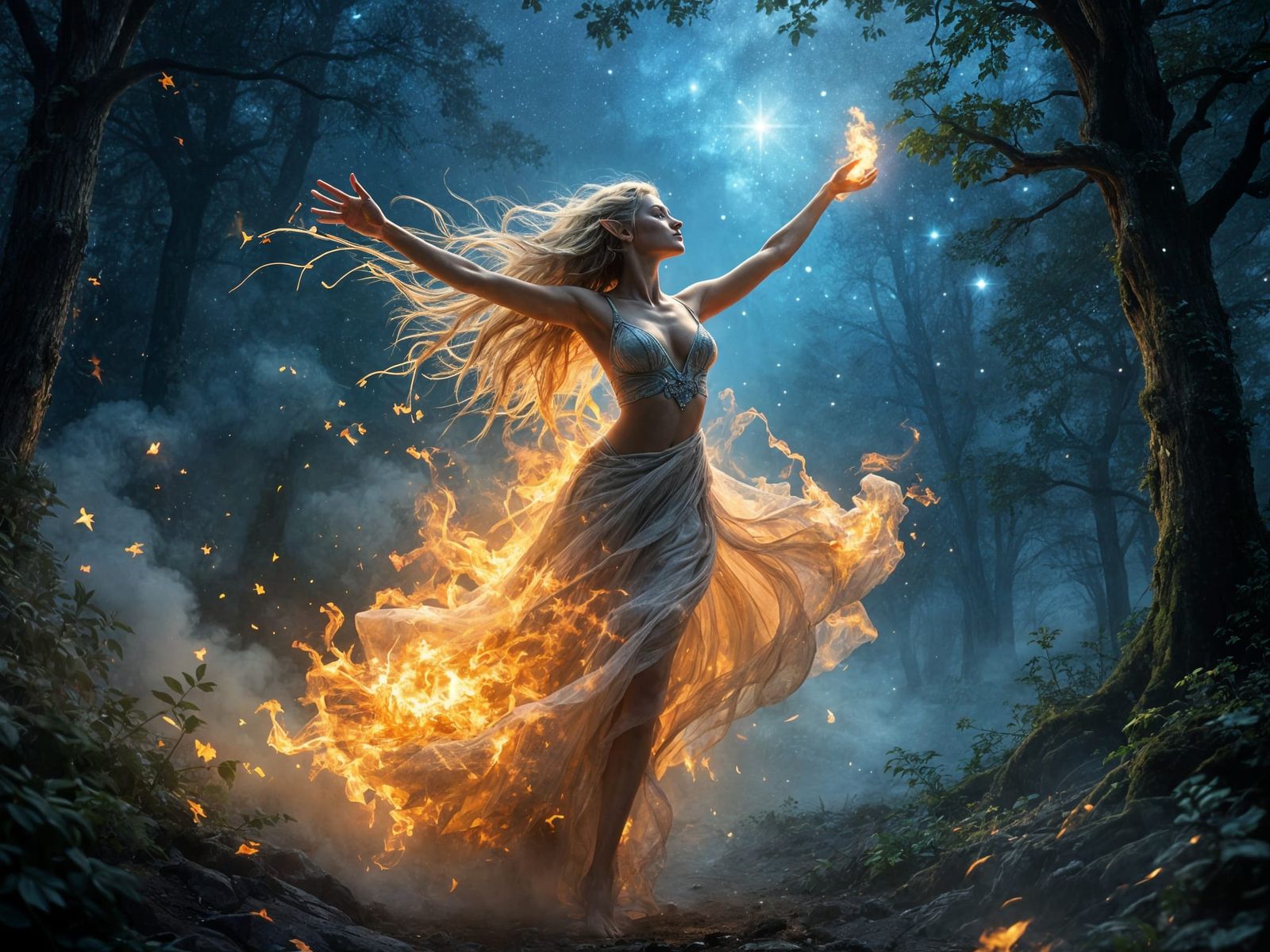 Fire Dancer  by @Trebol