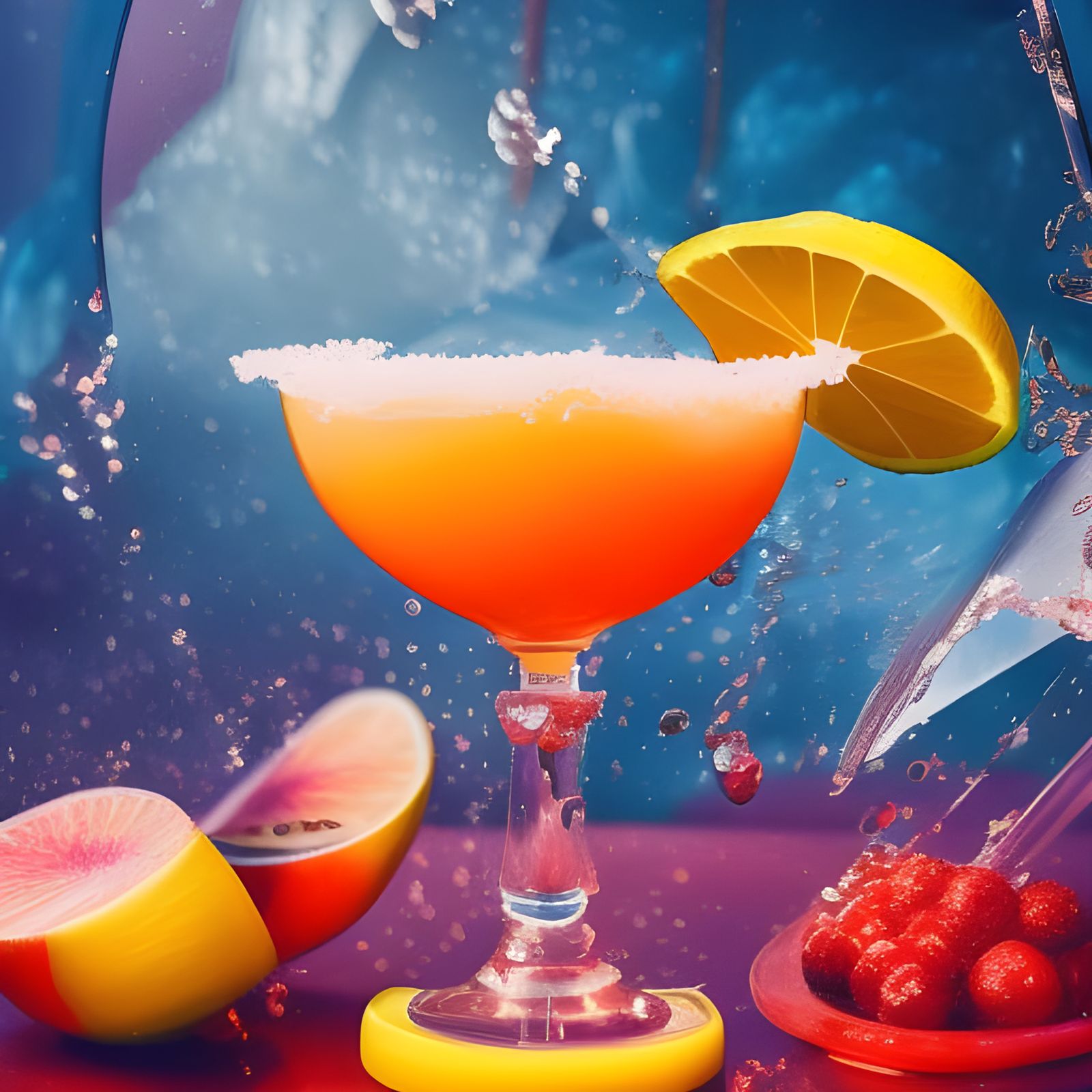 Tropical cocktail - AI Generated Artwork - NightCafe Creator