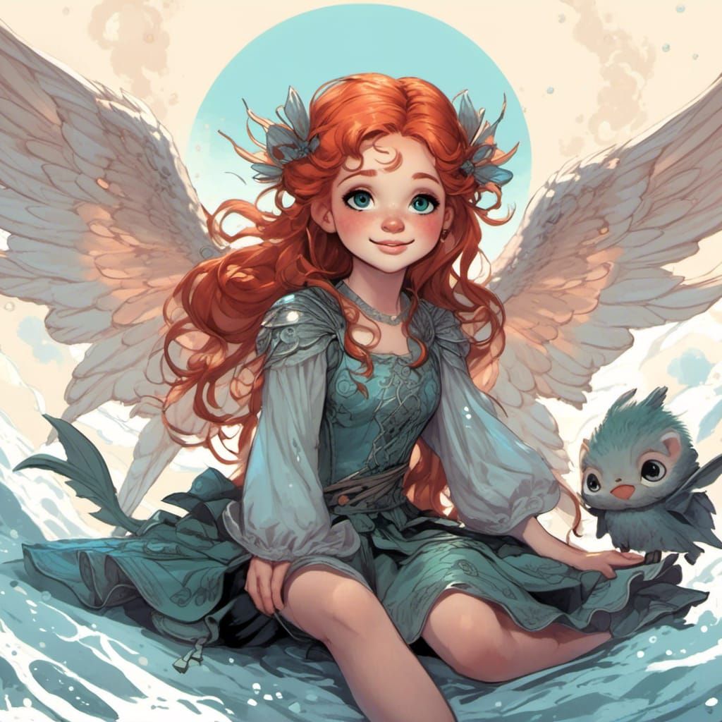 4-Anime Angel Girl