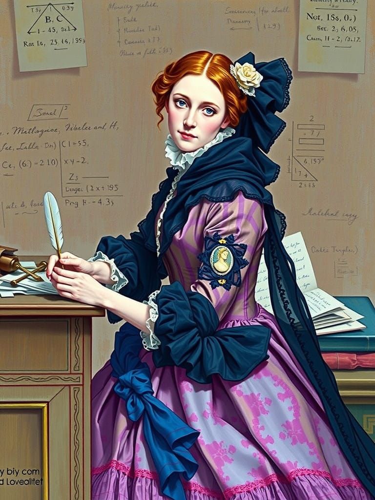 Portrait of Ada Lovelace, the world's first computer programmer ...