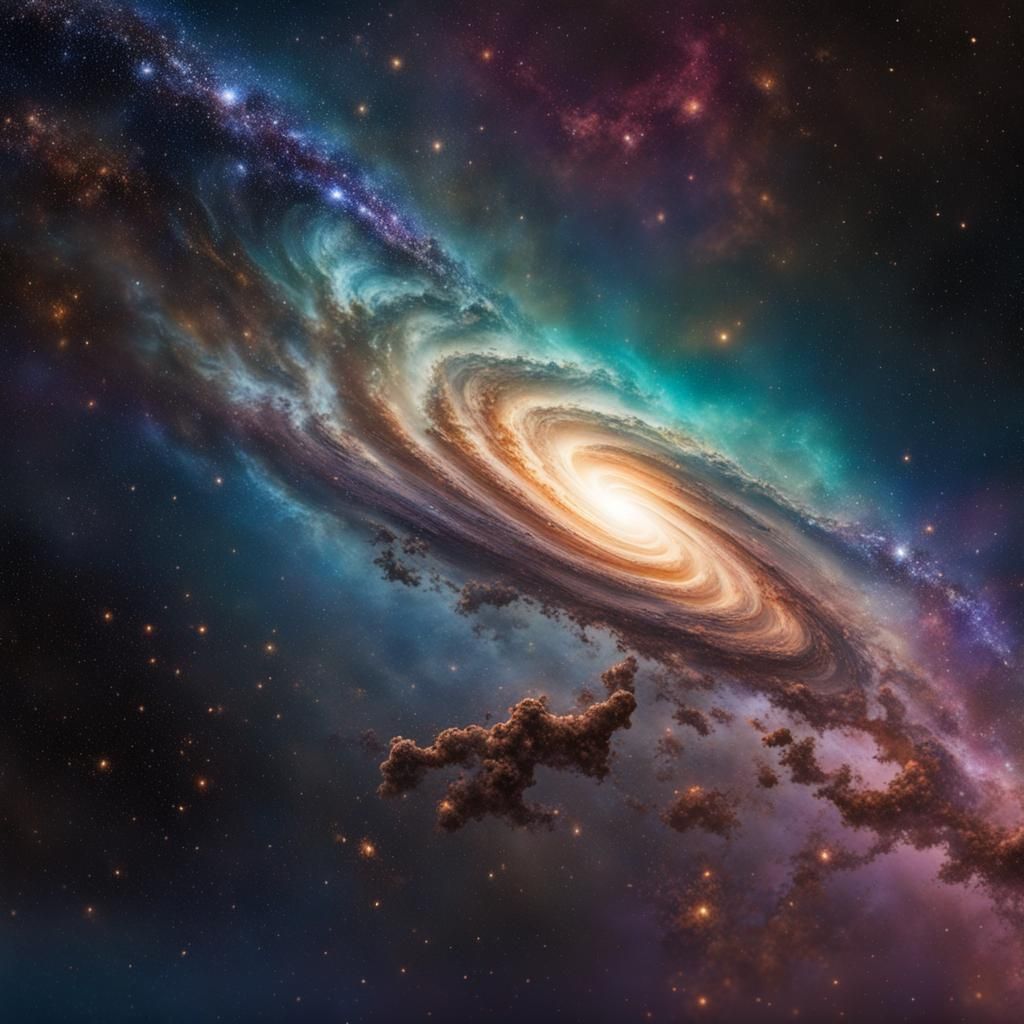 Milky Way Galaxy zoomed in - AI Generated Artwork - NightCafe Creator