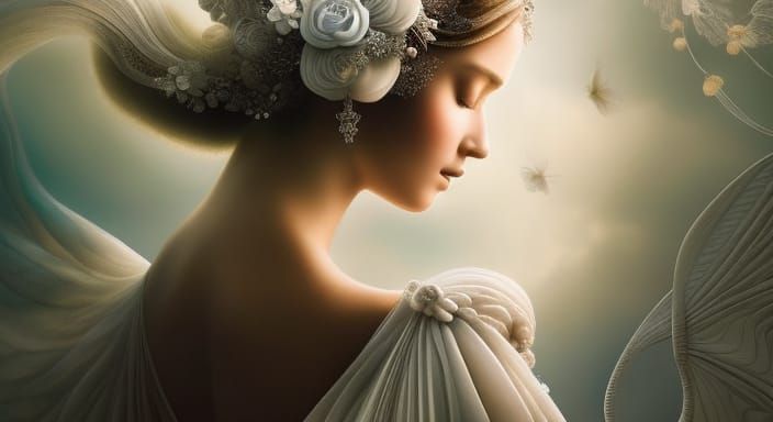 She looked like an angel  by @QUEENie BEEson