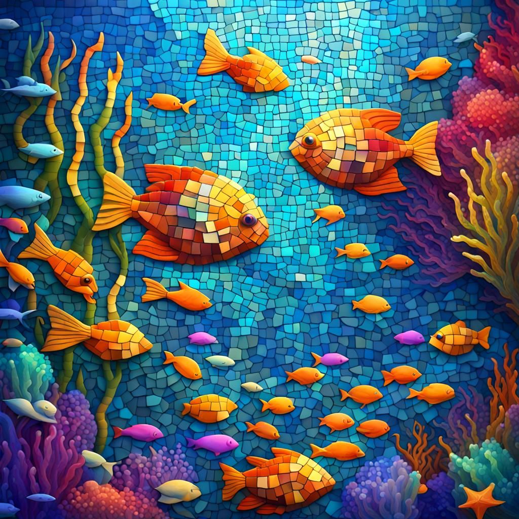 underwater mosaic