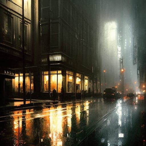 A Noir City  by @The Vrynn Paradox