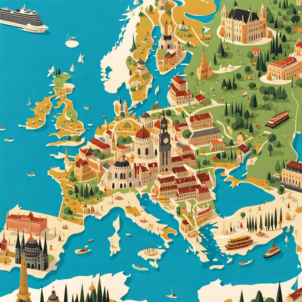 EUROPE LANDMARKS  by @JustBubu