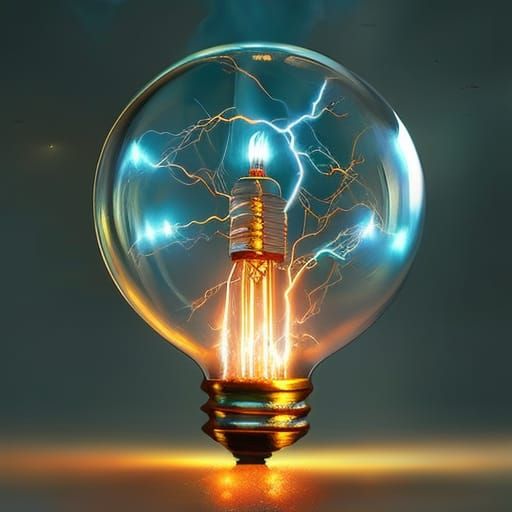 Lightning bulb 💡   by @Manchchango