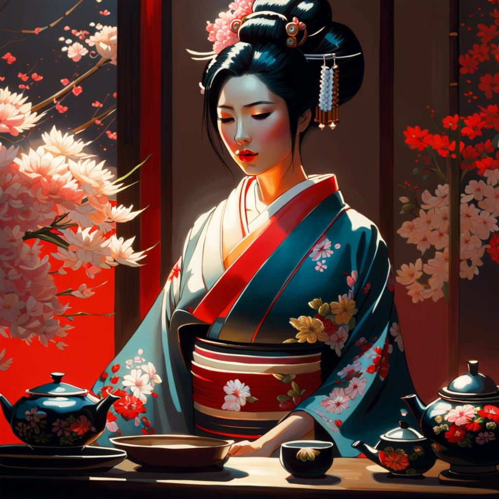 A Traditional Tea Ceremony  by @Lily_Hana