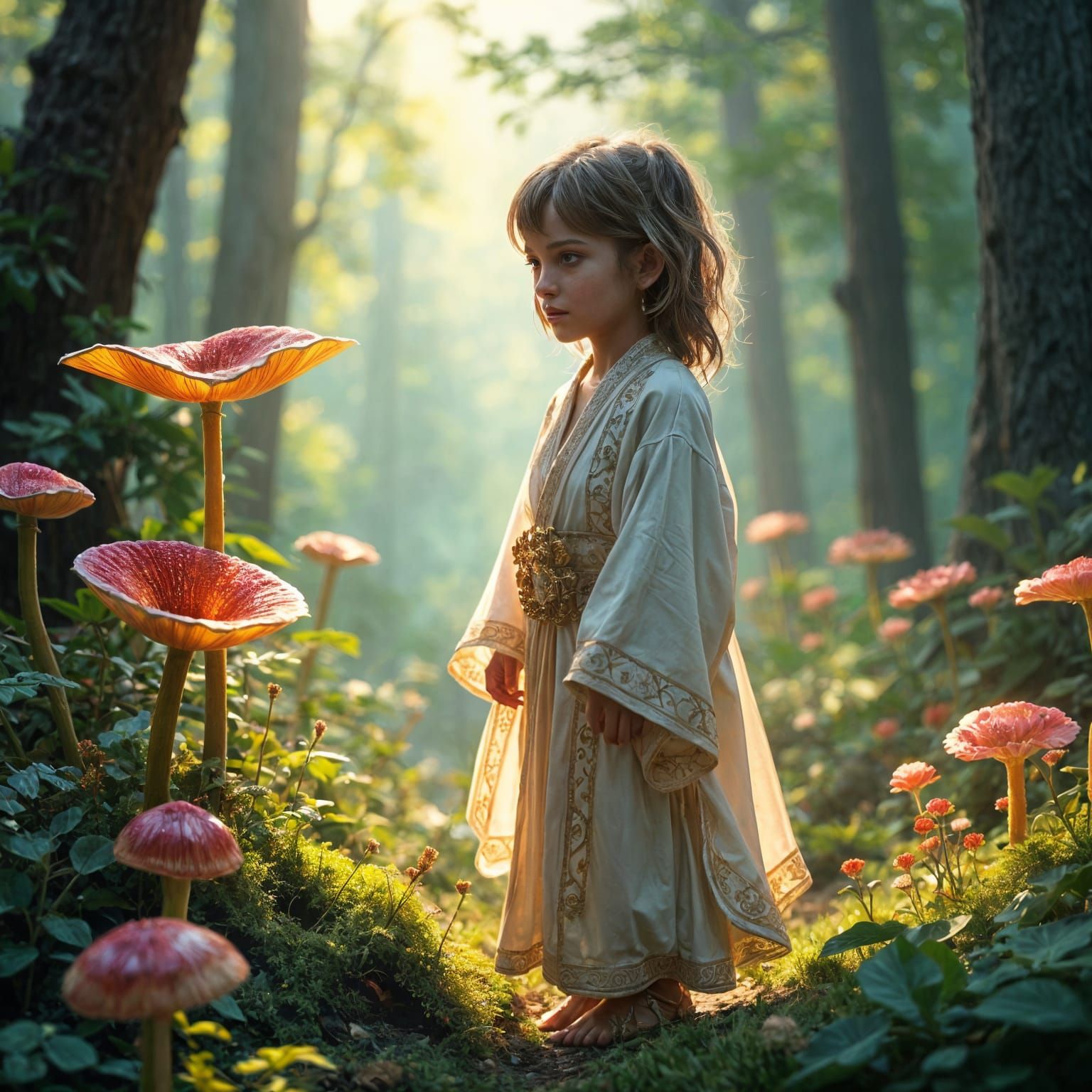 Perfect Child: Detailed Matte Painting in Deep Color