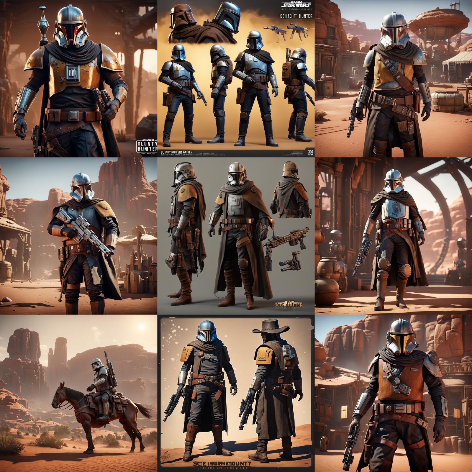 "Star wars" "Sci-fi" "old west" bounty hunter