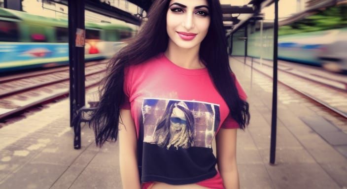 Beautiful Persian women, (t-shirt 1.2), (complex detail: 0.7...
