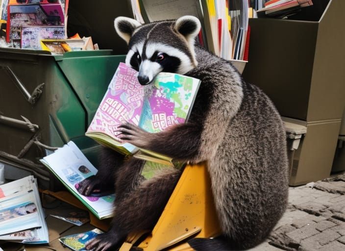 Trash Panda - AI Generated Artwork - NightCafe Creator