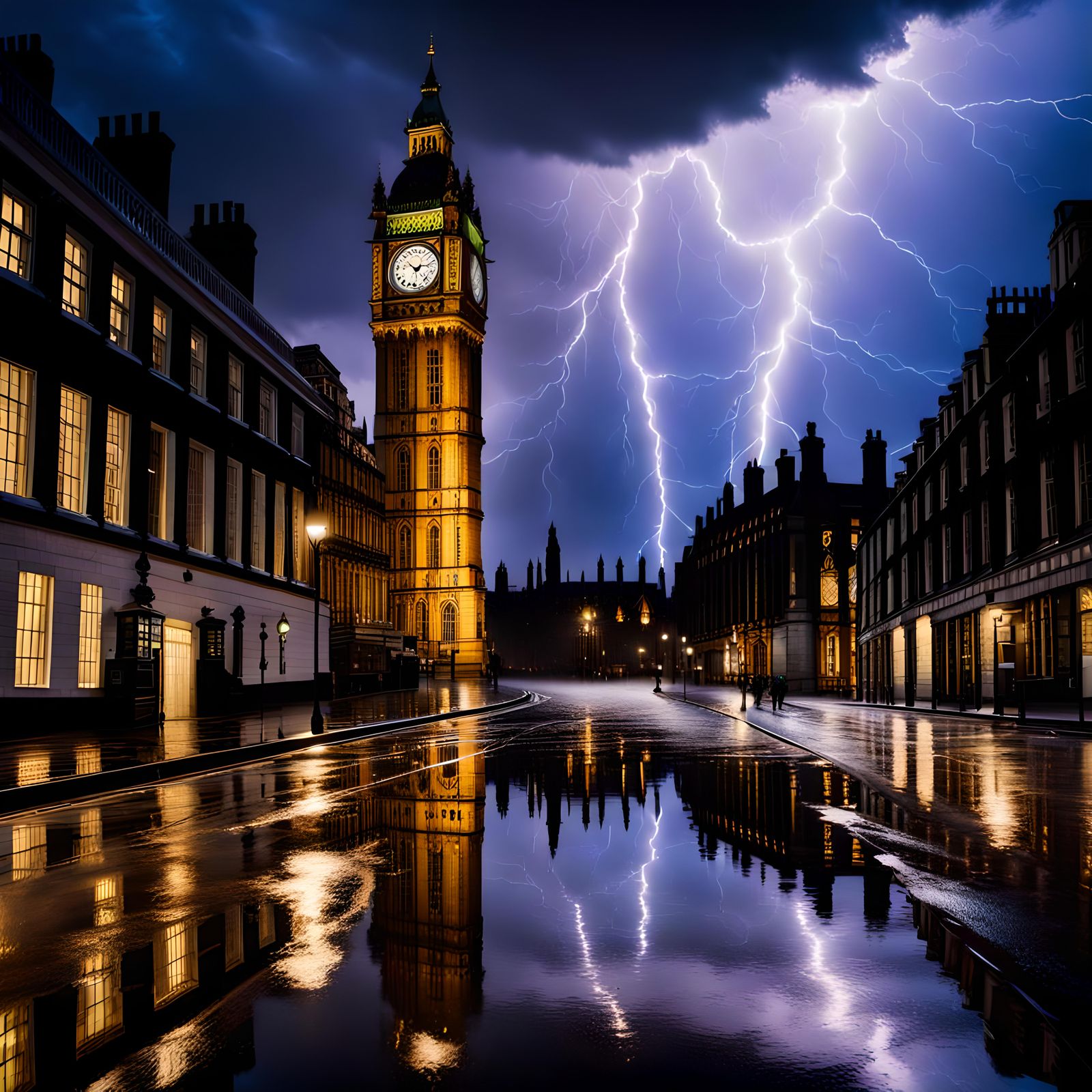 deserted London street