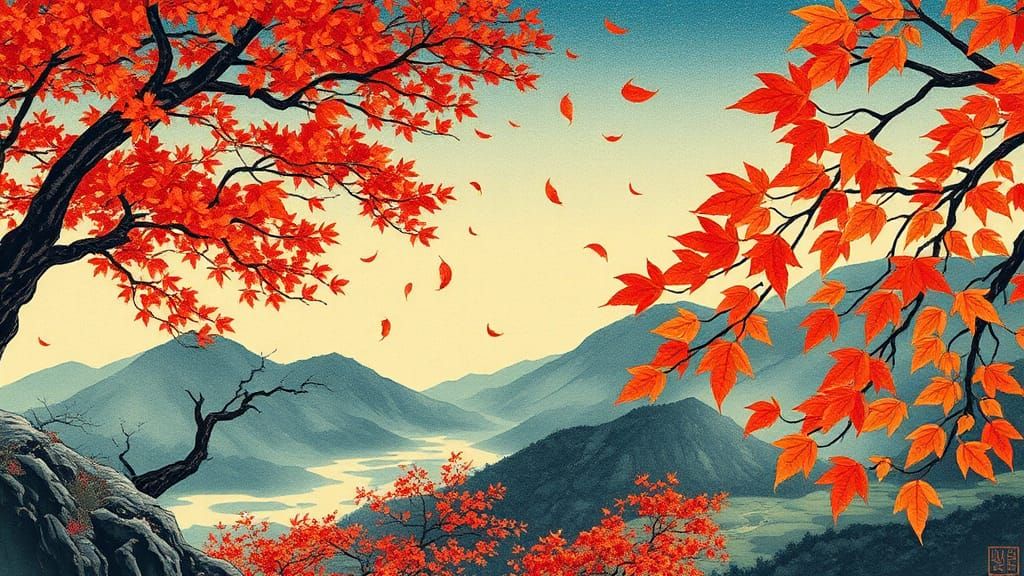 Leaves in the Wind  by @VoidSparkles