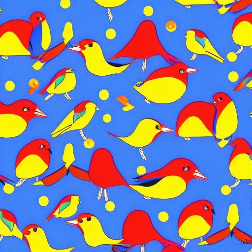 Bird patterns Ghibli