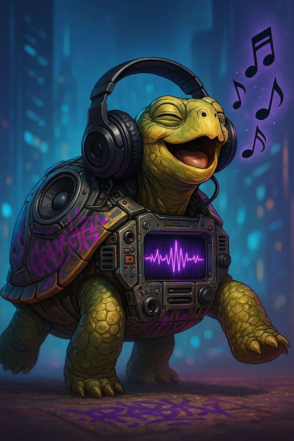 Bass in the Tank – Funky Turtle on the Move