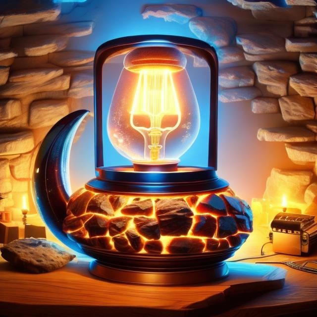  <lora:CracksNLava:1.0> The Lamp