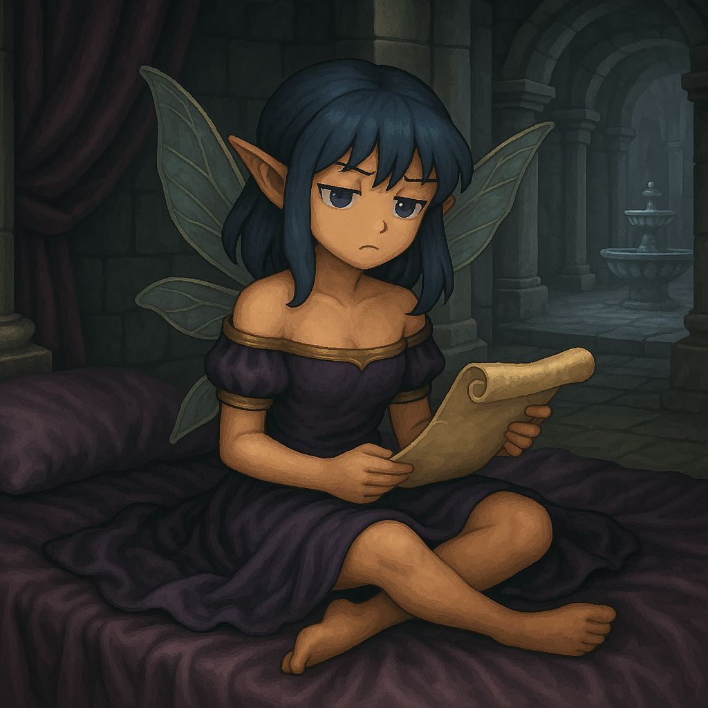 Fairy Conjurer in Marble Dungeon, Pixel Art Style