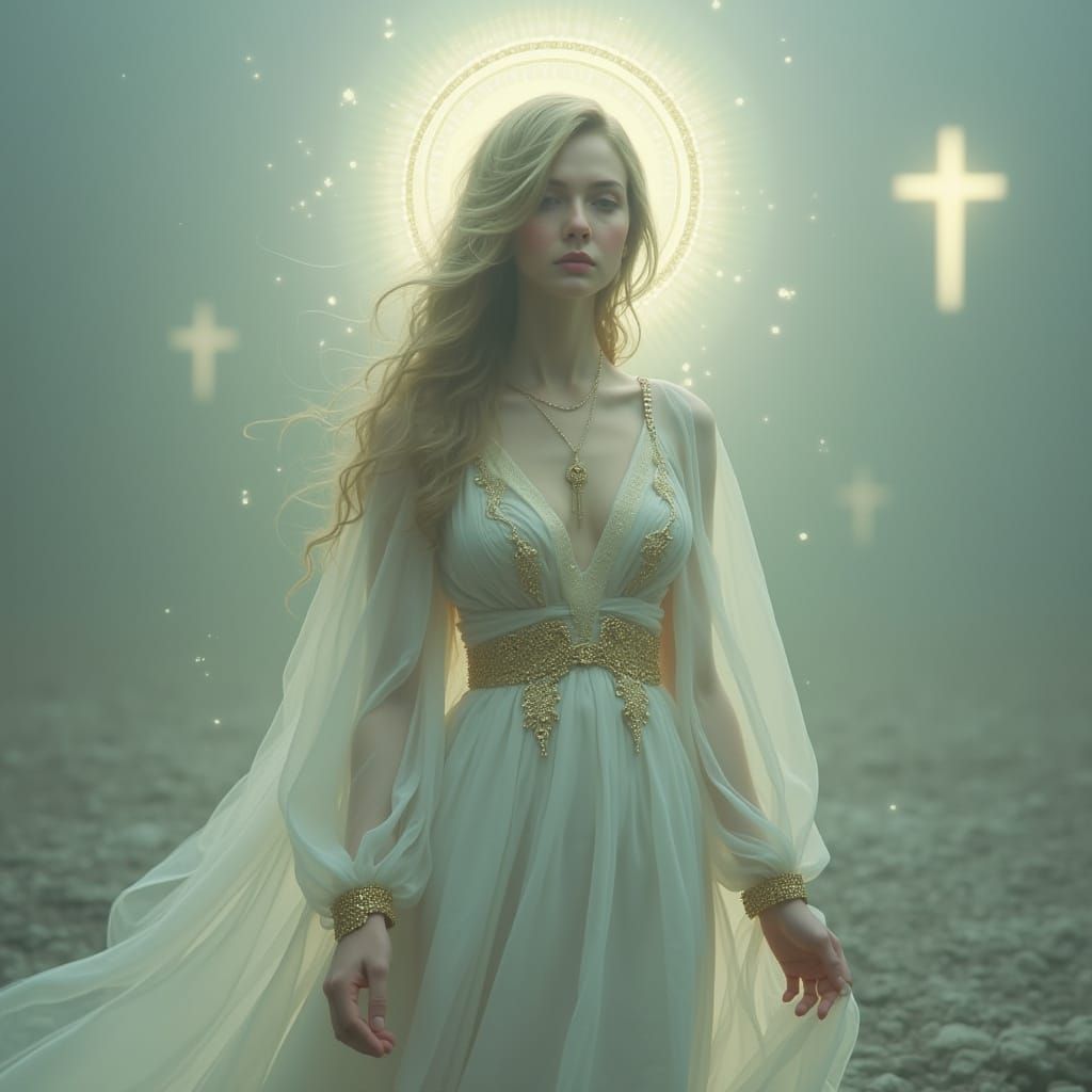Angel in Ethereal Mist