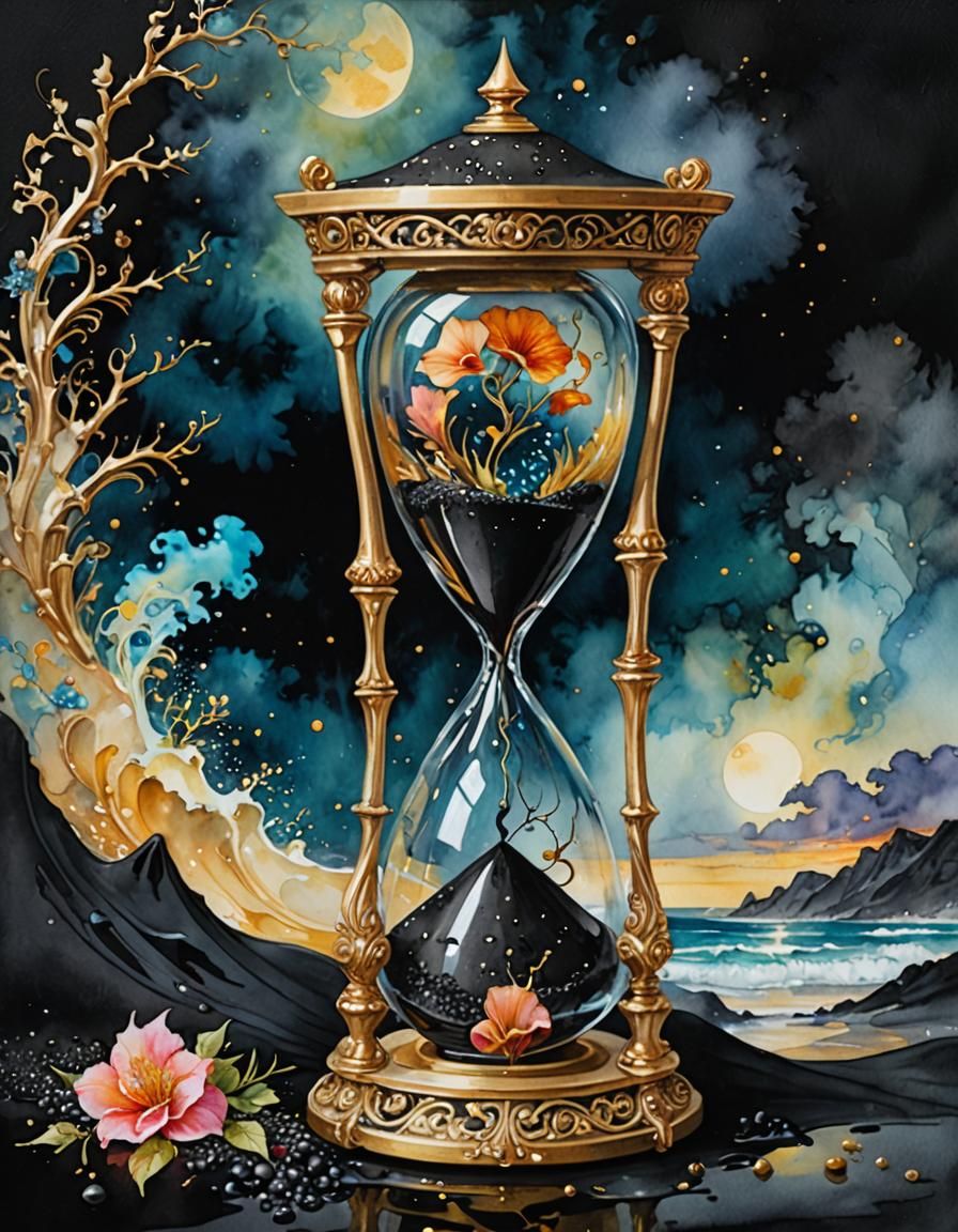 Ornate Hourglass  by @NihilisticJawbreaker