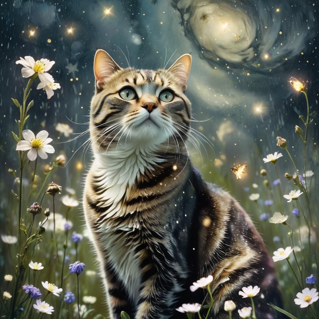 Tabby Stargazer  by @Wolf Parsnip
