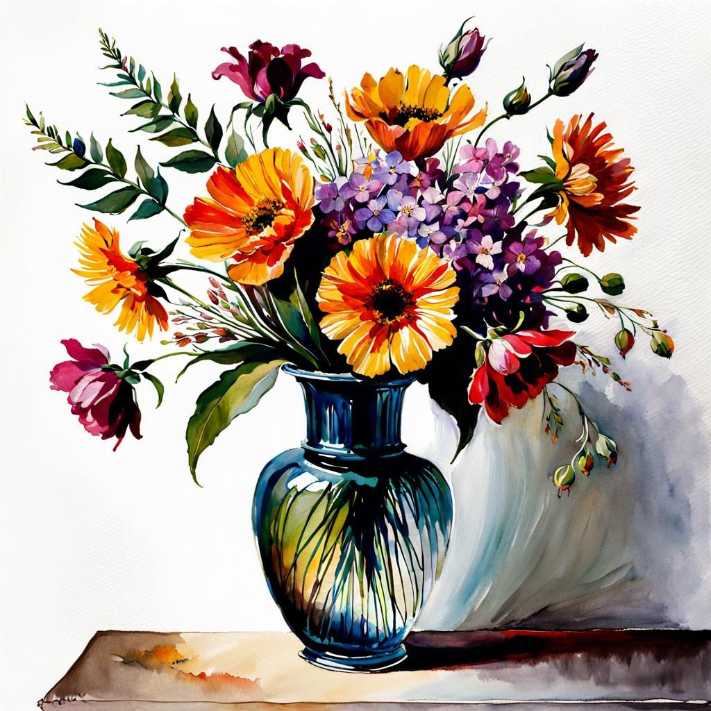 Vase of flowers