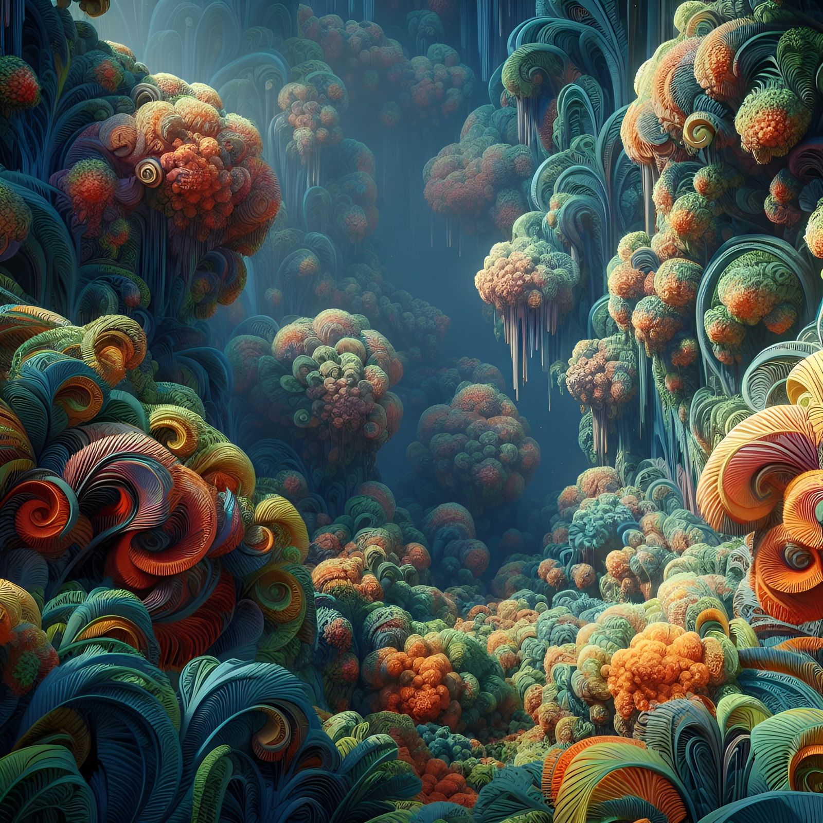 Misc. Fractal-Funk Landscape (Dall-E-3 02nov-18dec23) - AI Generated ...