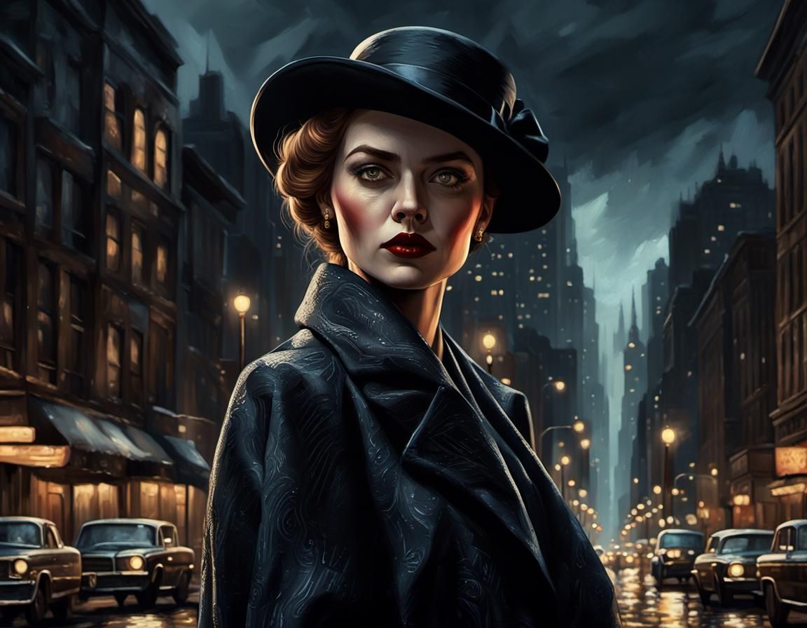 A woman in Gotham - AI Generated Artwork - NightCafe Creator