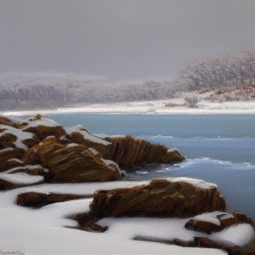 snow fall shore