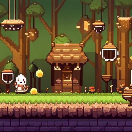 A pixel art platformer game featuring a cute and quirky prot...
