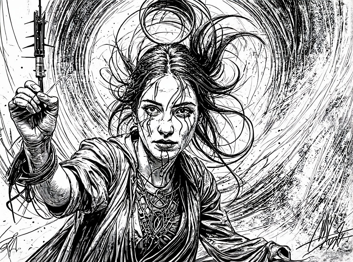 Risograph fantasy vortex