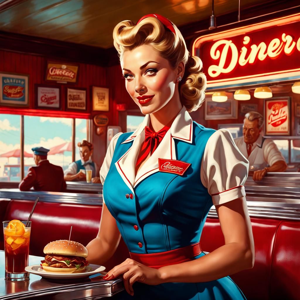 Suzie's Diner - AI Generated Artwork - NightCafe Creator