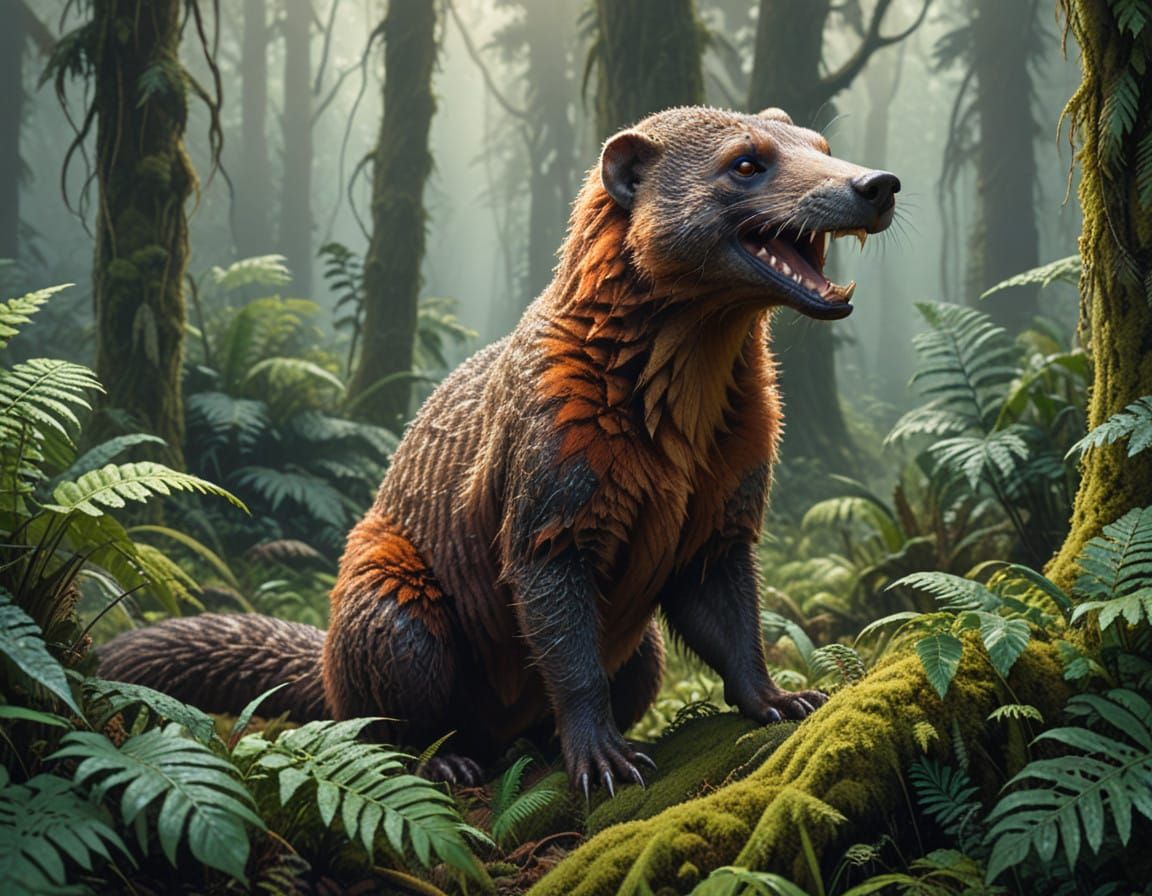 Prehistoric Dire Mongoose  by @Mongoose