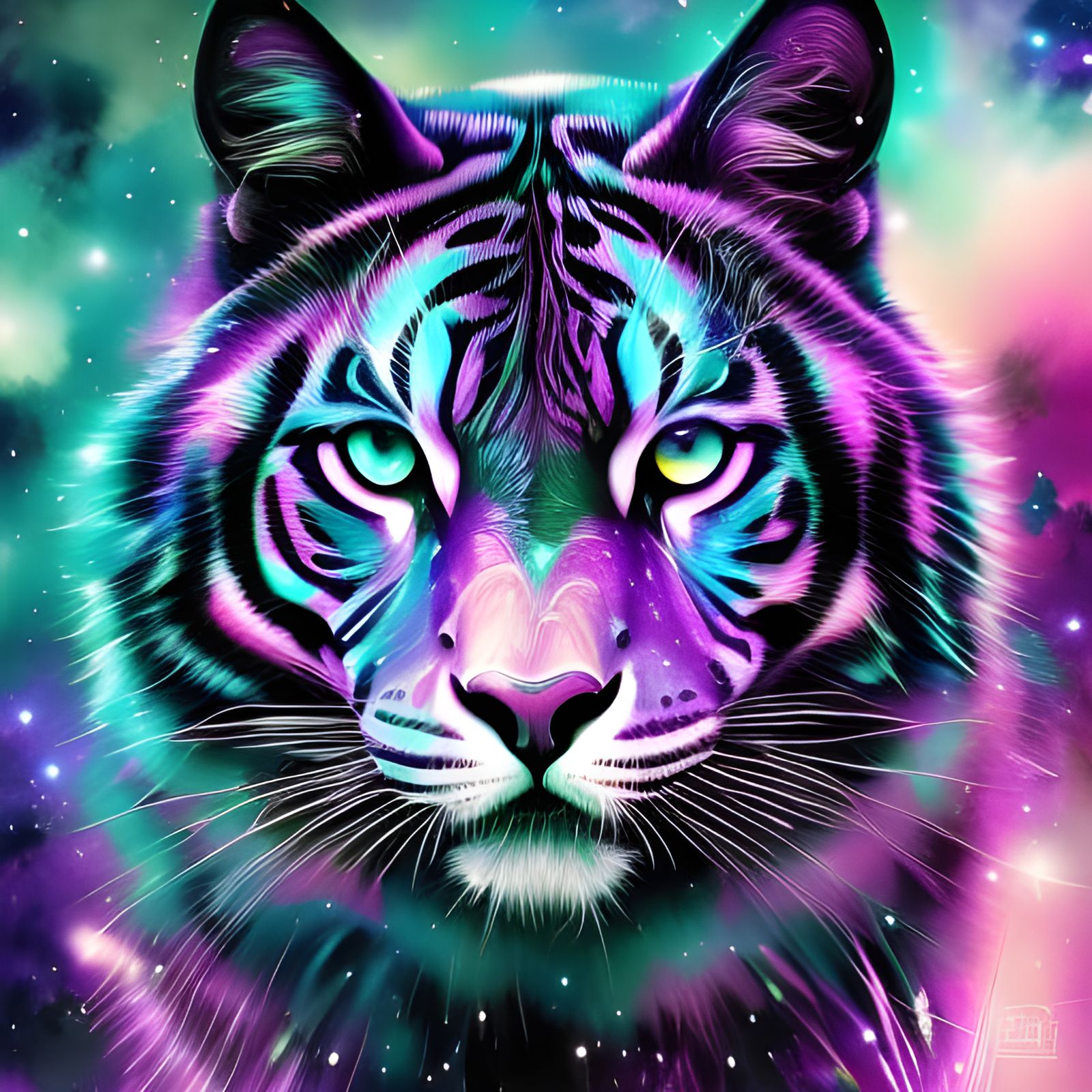 Purple Tiger - AI Generated Artwork - NightCafe Creator