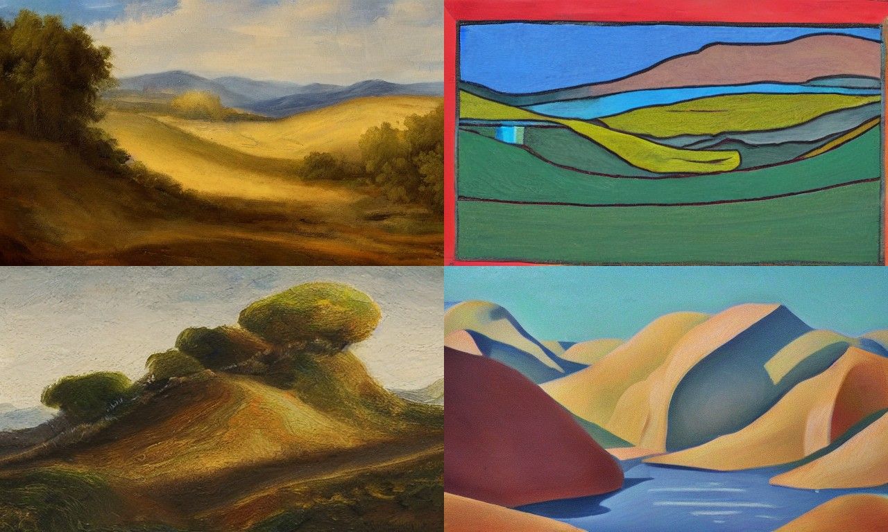 Landscape in the style of Context art