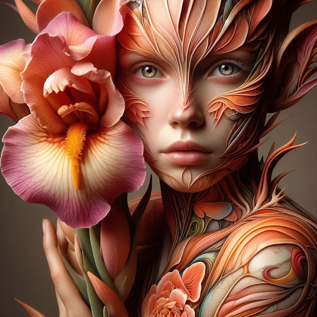 Gladiolus-Loving Elemental Being!!!!