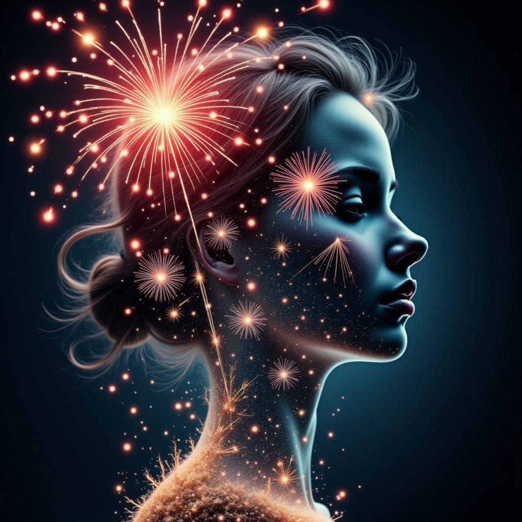  <lora:DoubleExposure:1.0>Double exposure firework