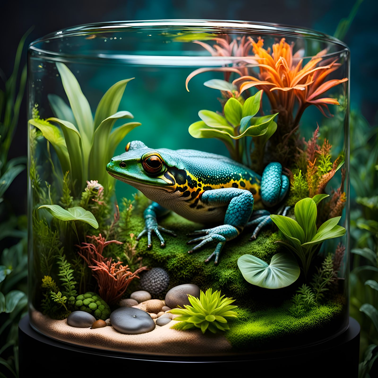 Frog Terranium   by @MadHayes3