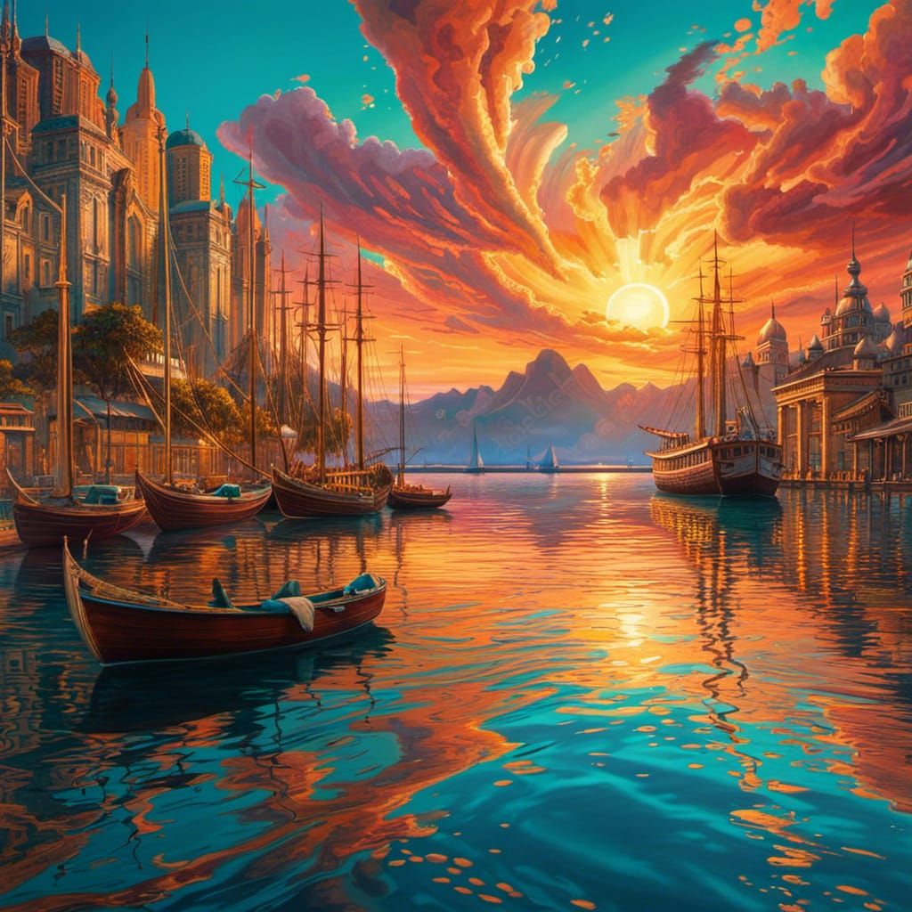 Sunrise on the river  by @Derg 