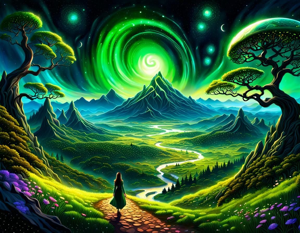 Fantasy Nightscape  by @FrancesFantasy