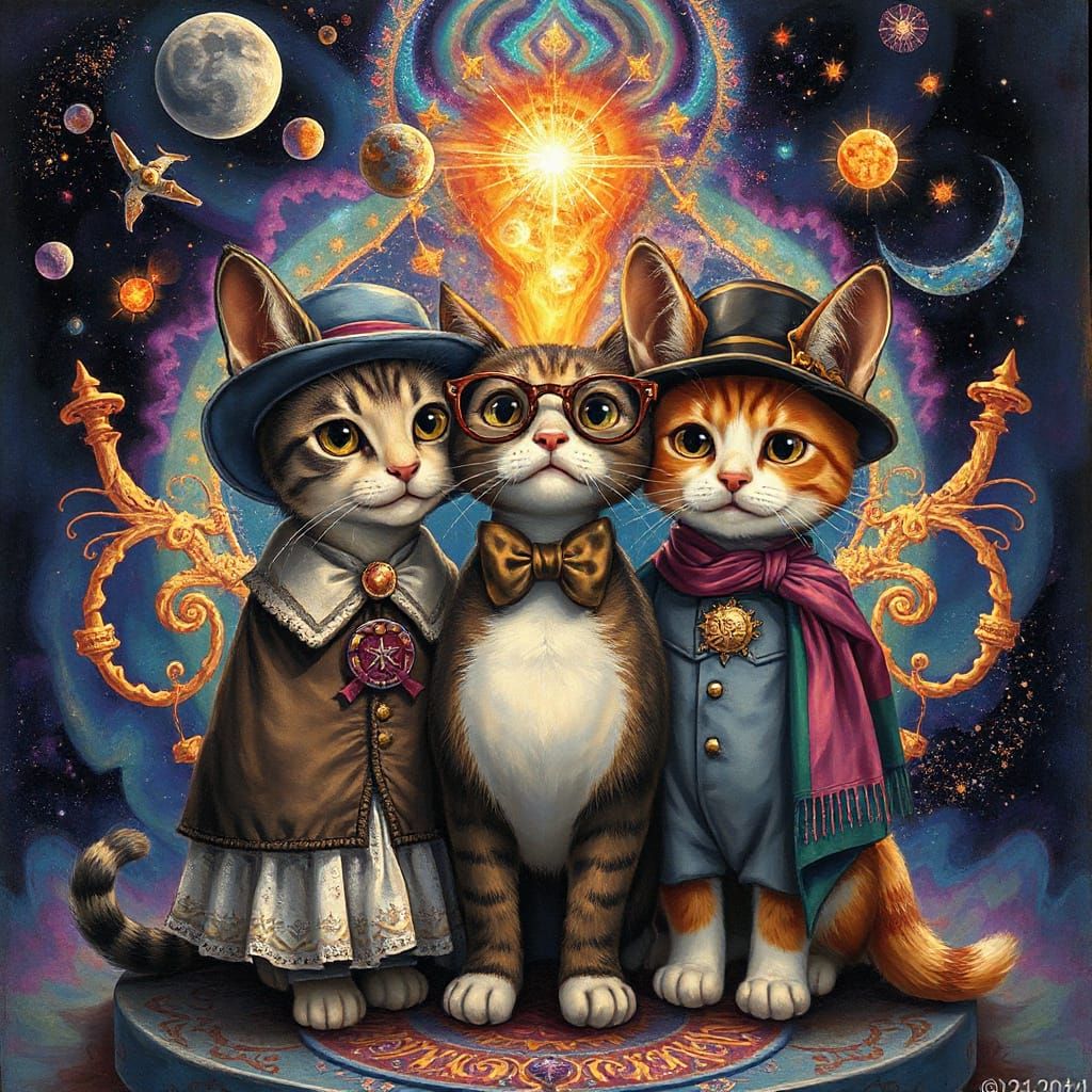 Cats as Generations  by @Mila K