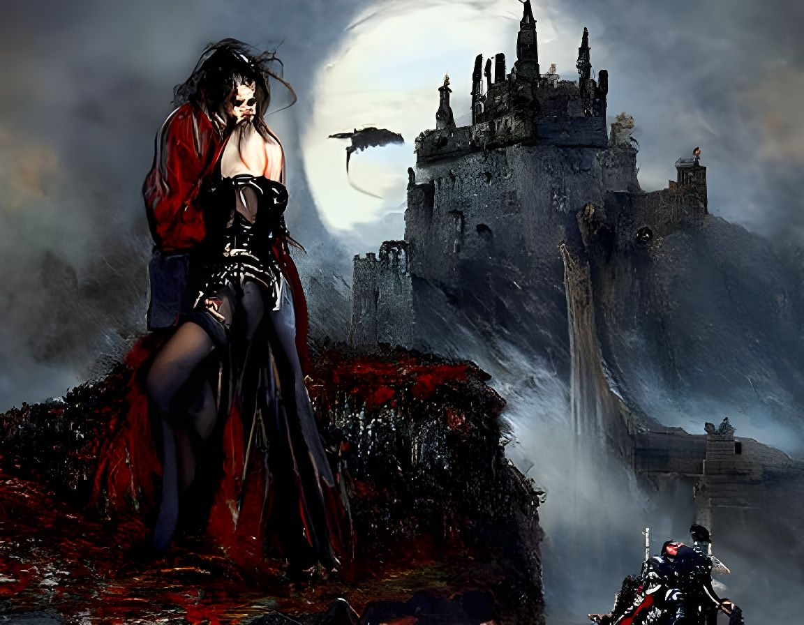 The Bleeding Coherence of the Lady Vampire - AI Generated Artwork ...
