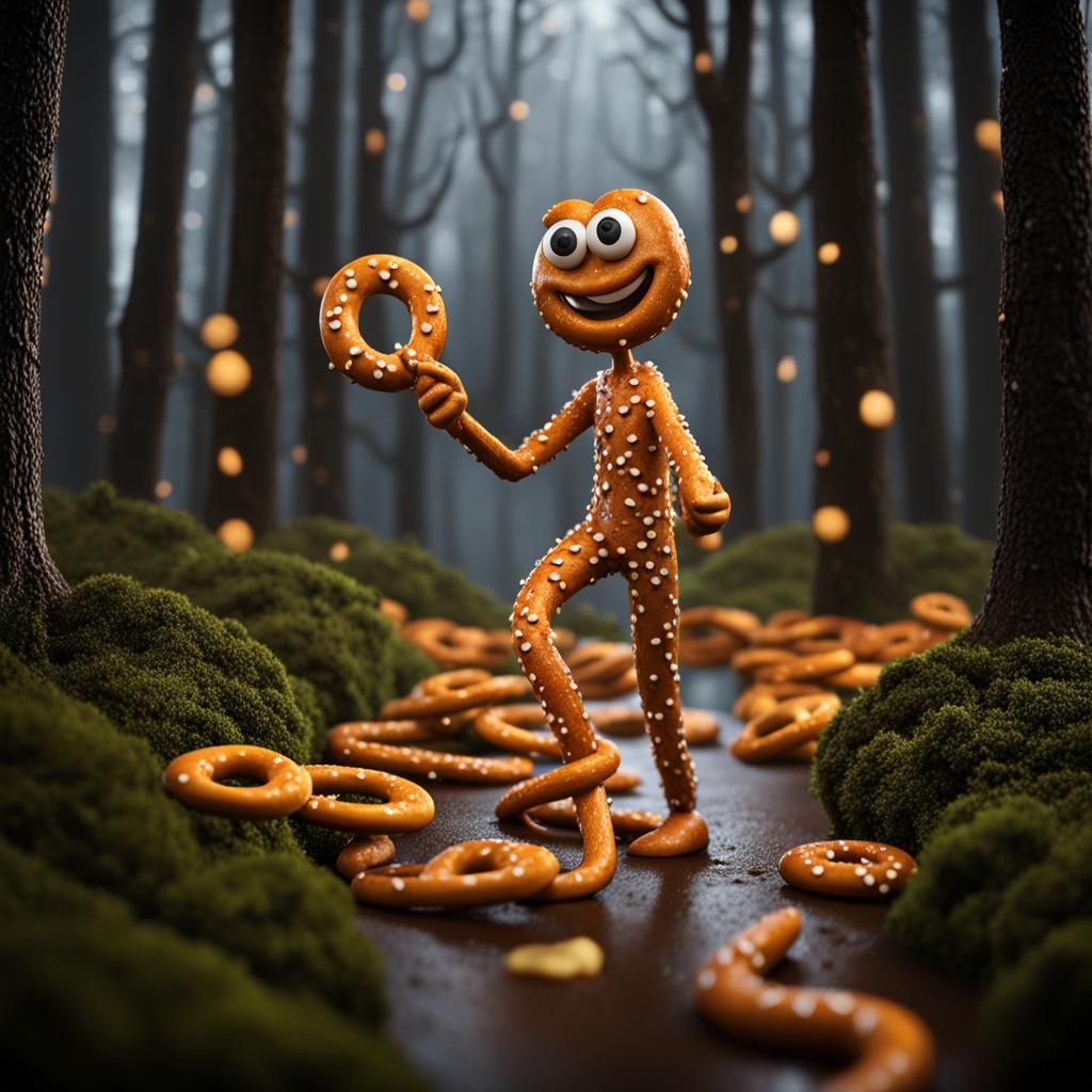 Pretzel happy hiker  by @Dark Dream