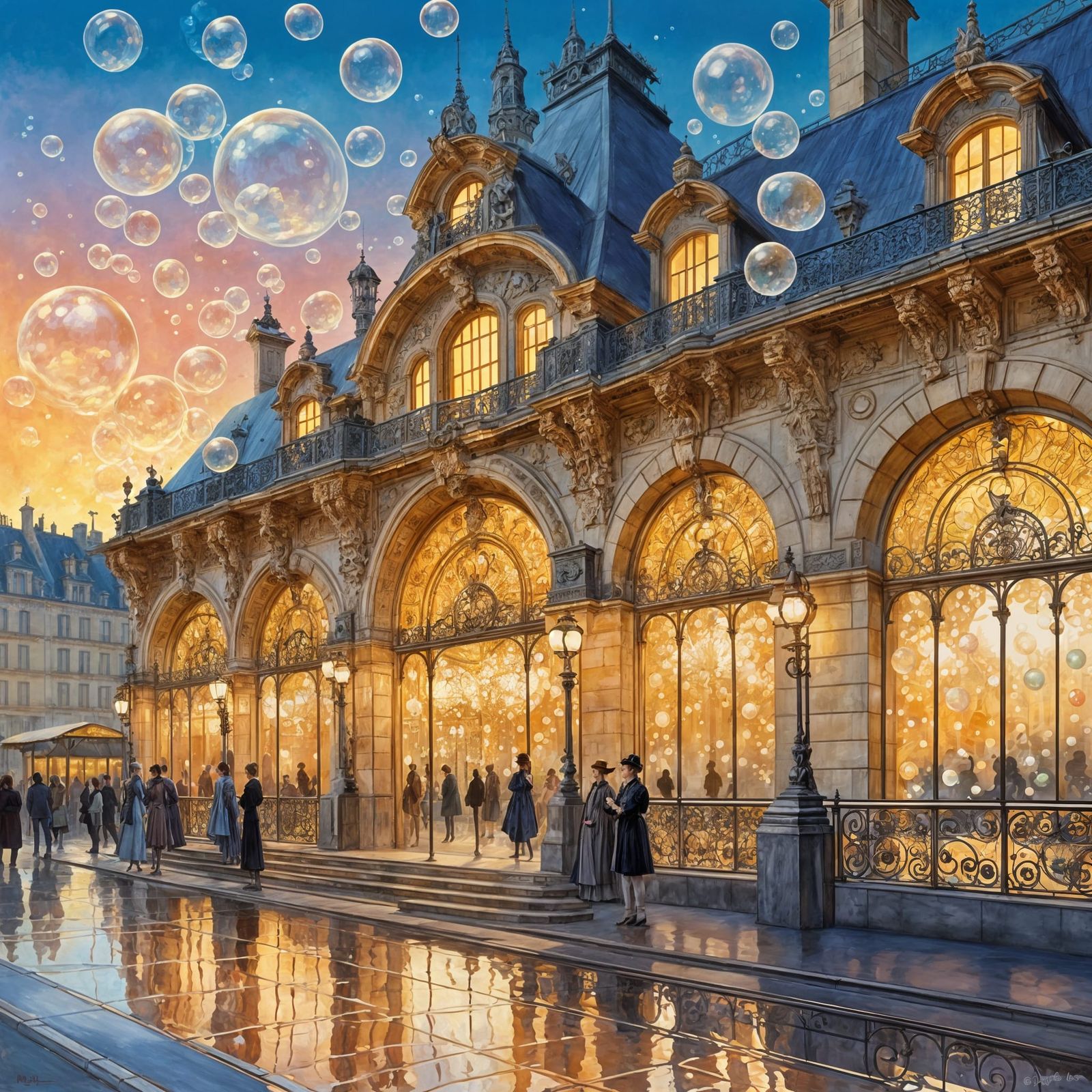 Bubbles at the station  by @Sig
