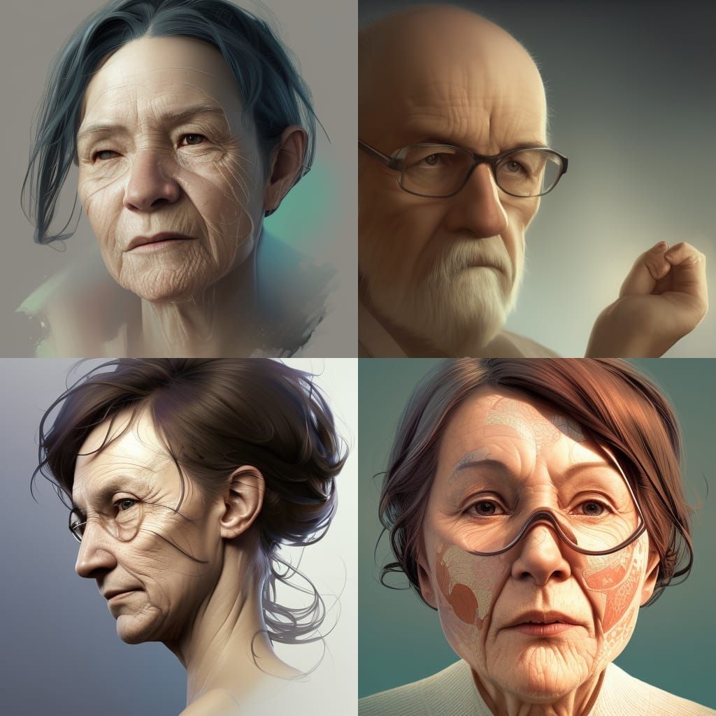 👴+👵+🧕 head and shoulders portrait, 8k resolution concept ...